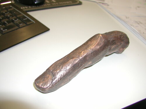 Nachguß des Fingers in Bronze